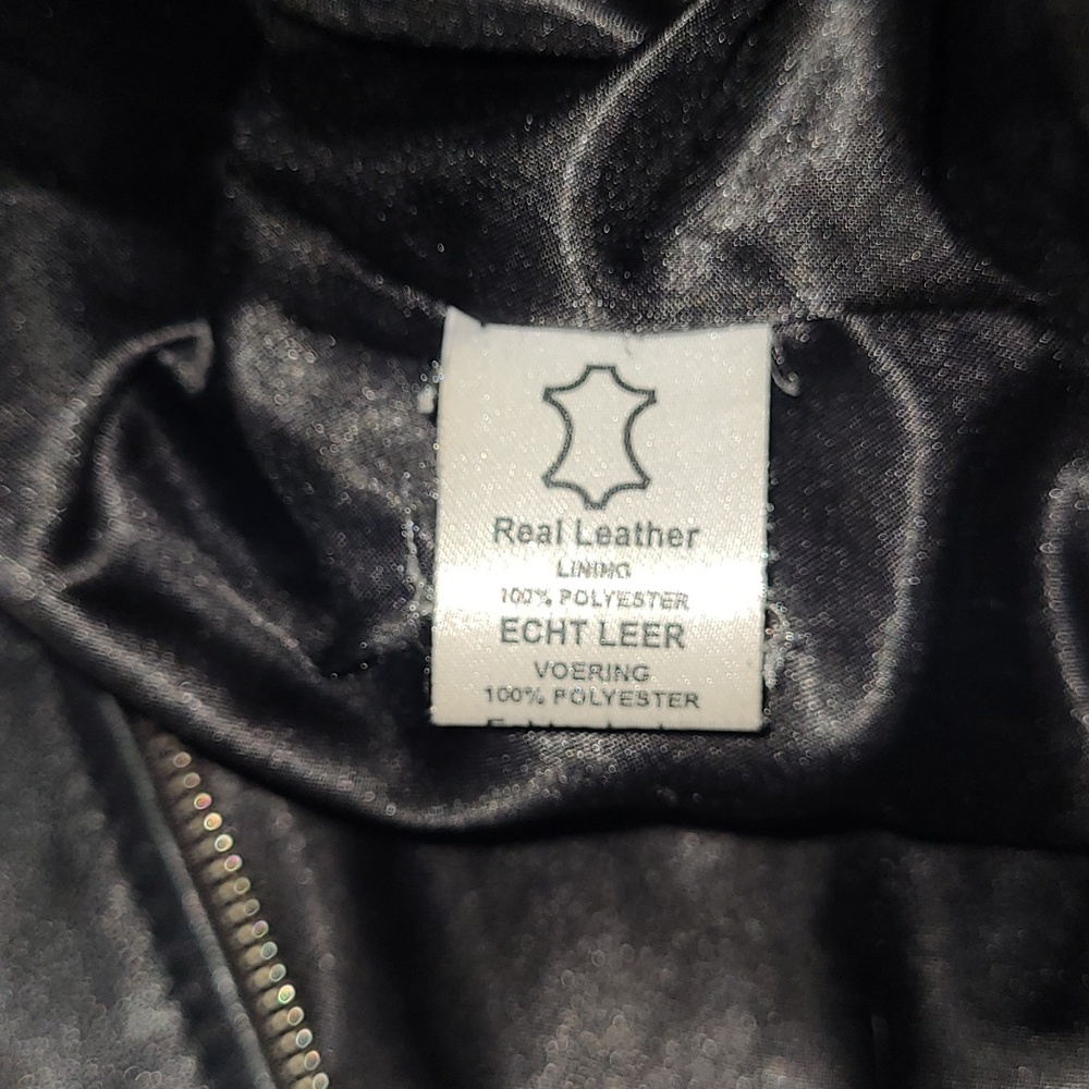 Killstar Black & White Real Leather Jacket - Picture 6 of 11
